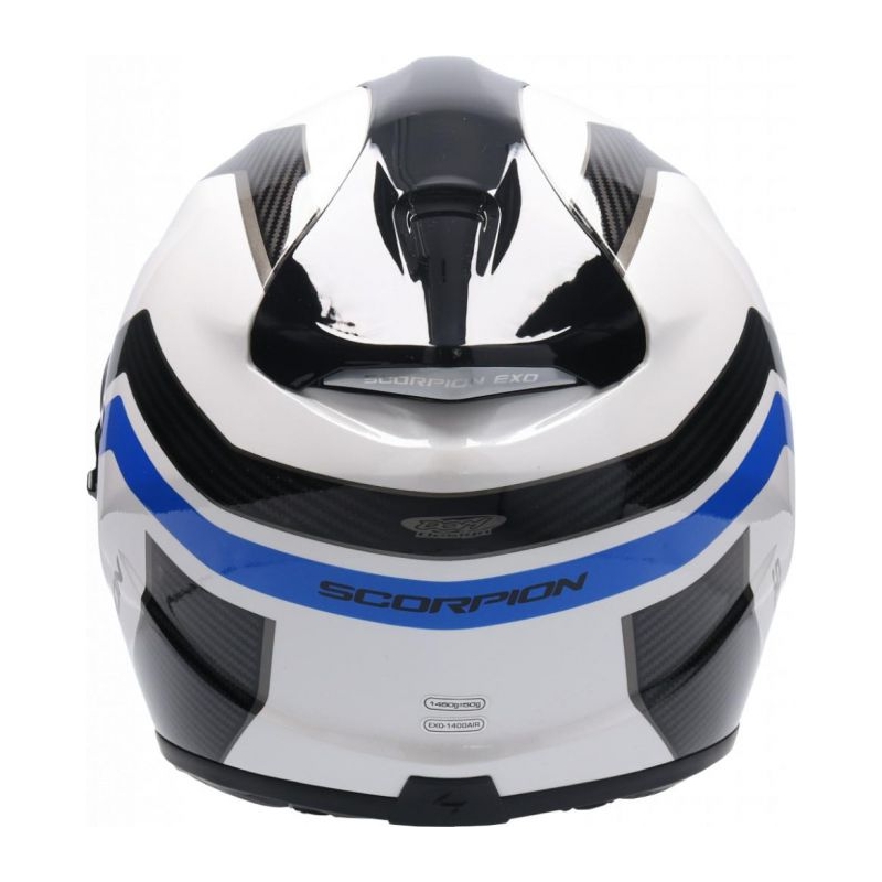 Integralna moto kaciga Scorpion EXO-1400 Air Fortuna bijelo-plava