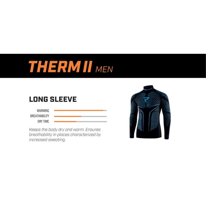 Termo majica Rebelhorn Therm II crno-plava