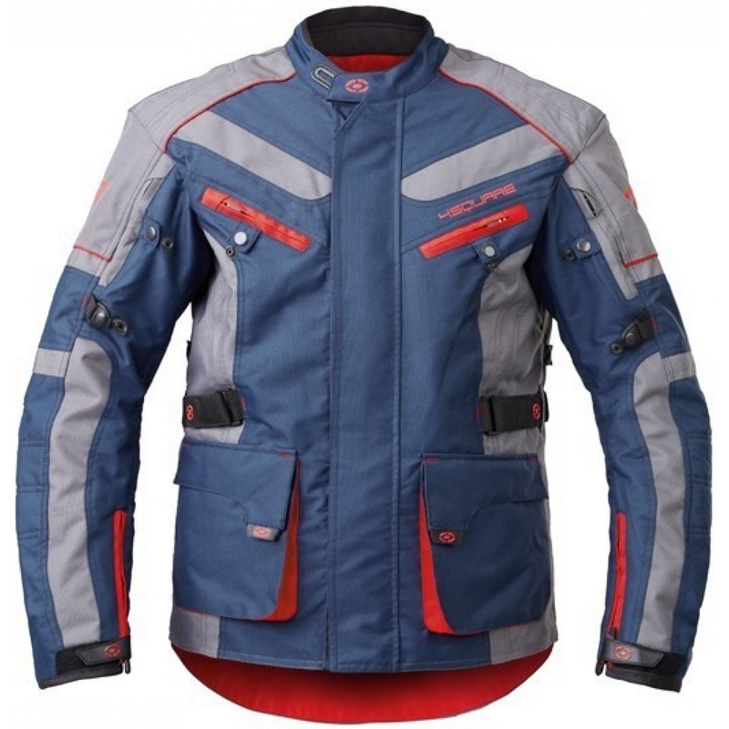 Motociklistička jakna 4SQUARE Discovery Adventure plavo-siva rasprodaja