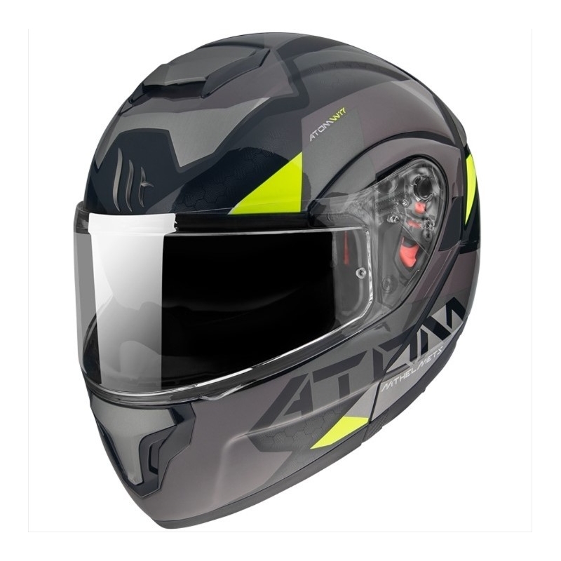 Motociklistička kaciga na preklop MT Atom SV W17 B2 siva