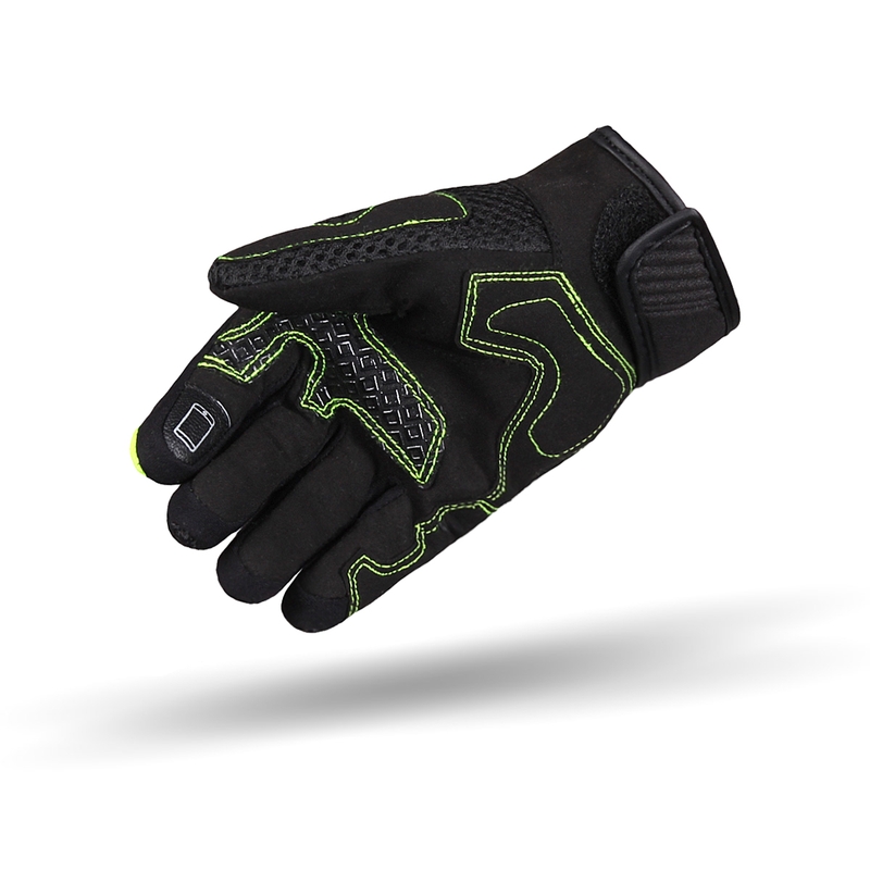 Ženske moto rukavice Street Racer Stunt crno-fluo žute