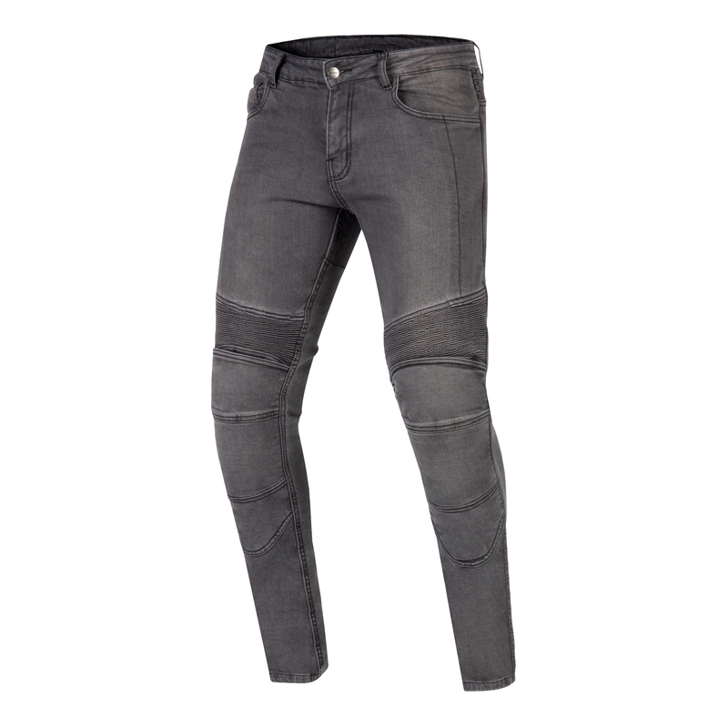 Ozone Rusty washed crne motociklističke traperice rasprodaja