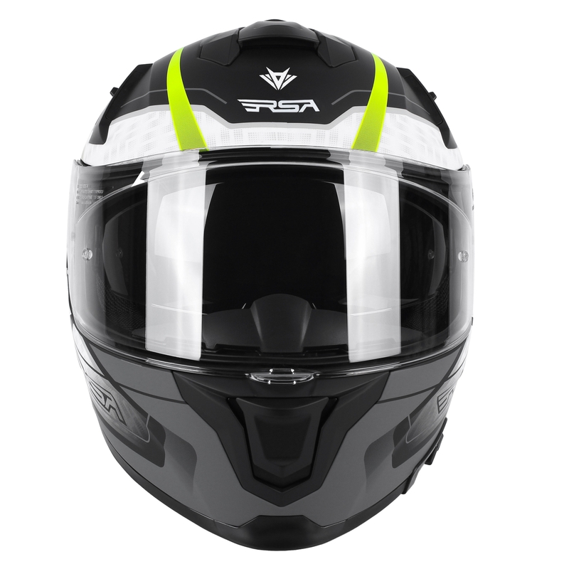 RSA Rapid Integral motociklistička kaciga crno-siva-bijela-fluo žuta rasprodaja