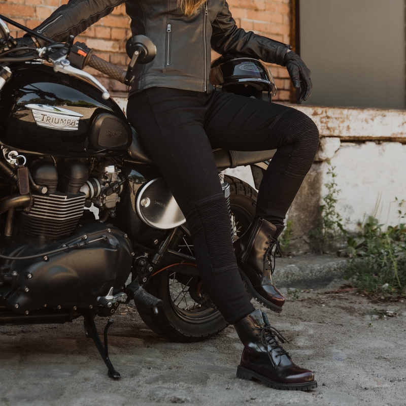 Ženske motociklističke tajice Ozone Chica crne