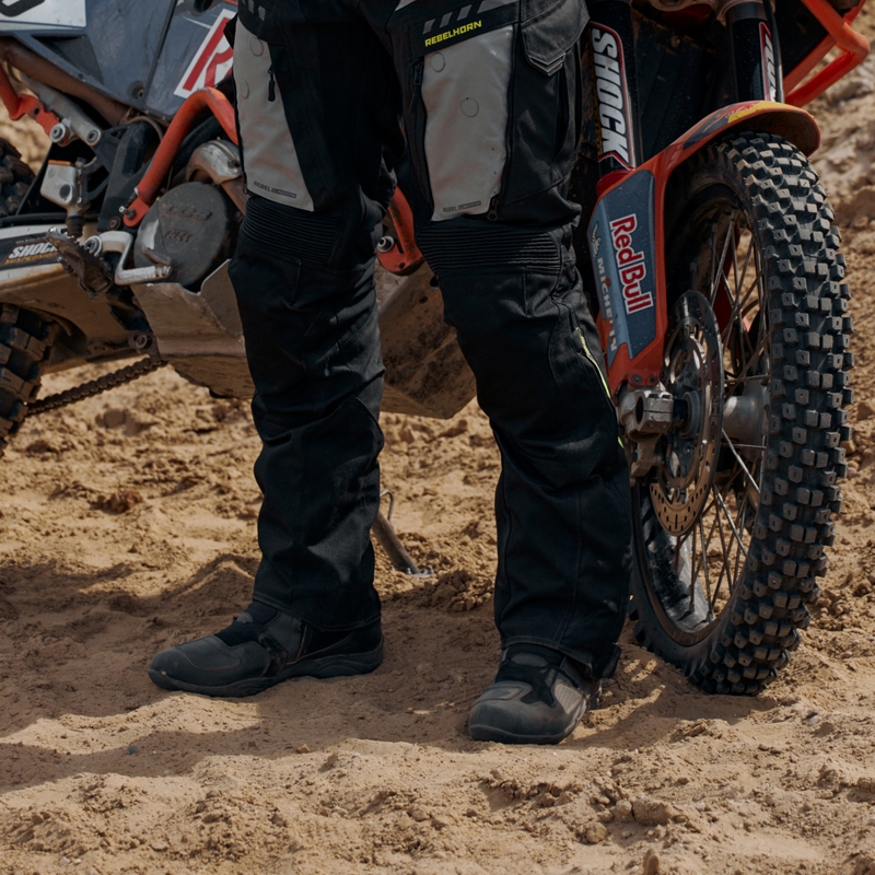 Motorističke čizme Rebelhorn Compass crne rasprodaja