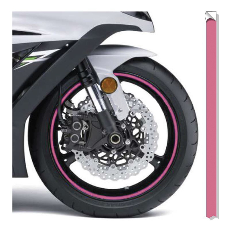 Reflektirajuća traka za felge Print roza