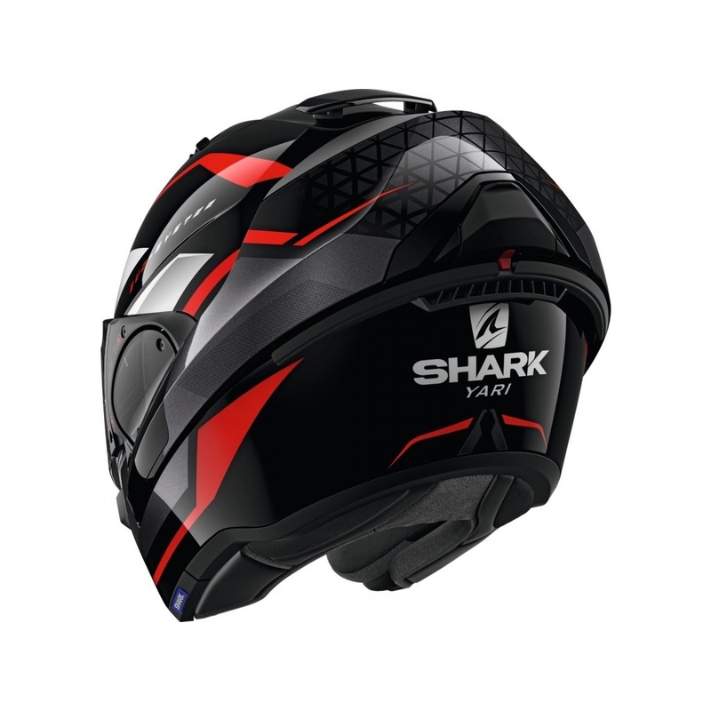 Preklopna kaciga SHARK EVO-ES Yari crno-bijelo-crvena