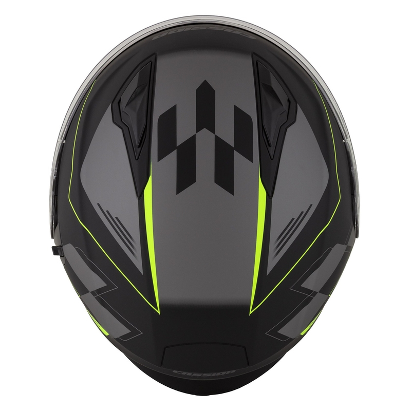 Otvorena motociklistička kaciga Cassida Jet Tech Roxor crno-siva-fluo žuta mat rasprodaja