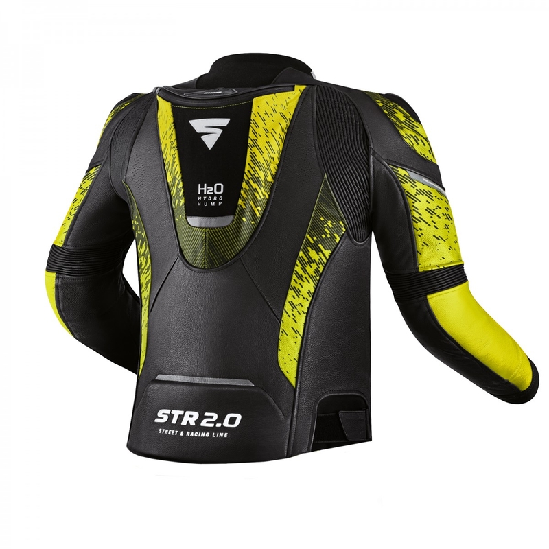 Motociklistička jakna Shima STR 2.0 crno-fluo žuta