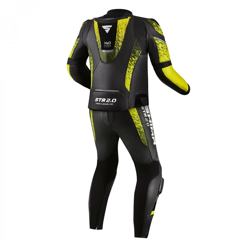Motociklistička jakna Shima STR 2.0 crno-fluo žuta