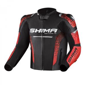 Motociklistička jakna Shima STR 2.0 crno-crvena
