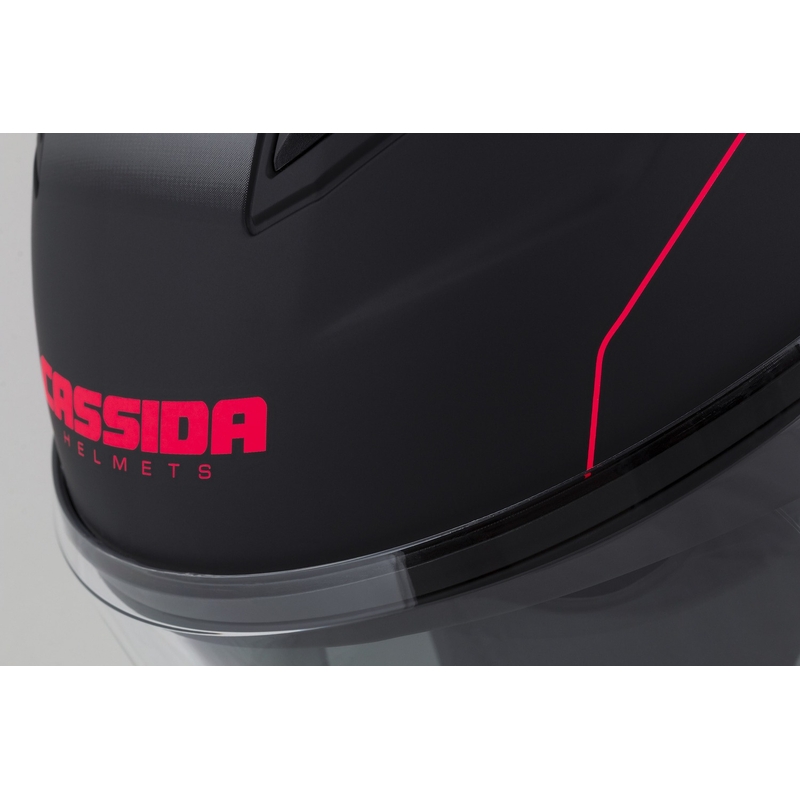 Otvorena motociklistička kaciga Cassida Jet Tech Roxor crno-siva-fluo crvena mat