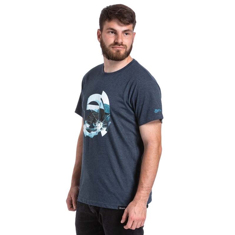 Majica kratkih rukava Meatfly Glazy tamnoplava rasprodaja