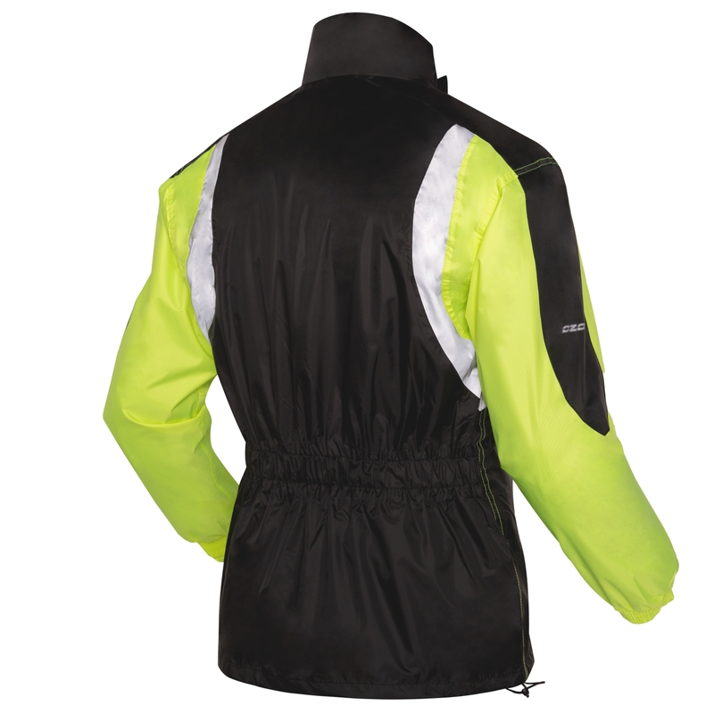 Motociklistička kišna jakna Ozone Marin crno-fluo žuta