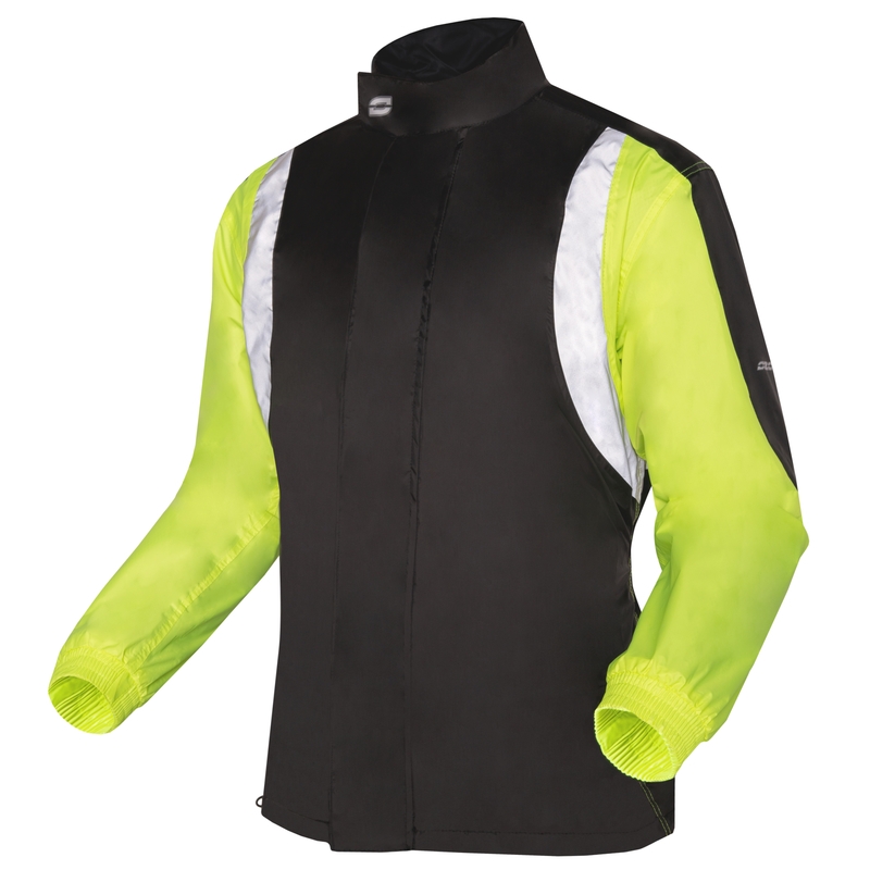 Motociklistička kišna jakna Ozone Marin crno-fluo žuta