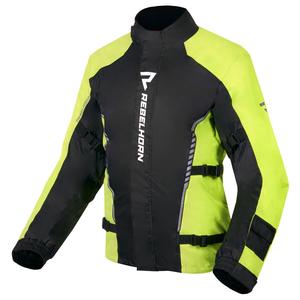Motociklistička kišna jakna Rebelhorn Patrol fluo žuto-crna
