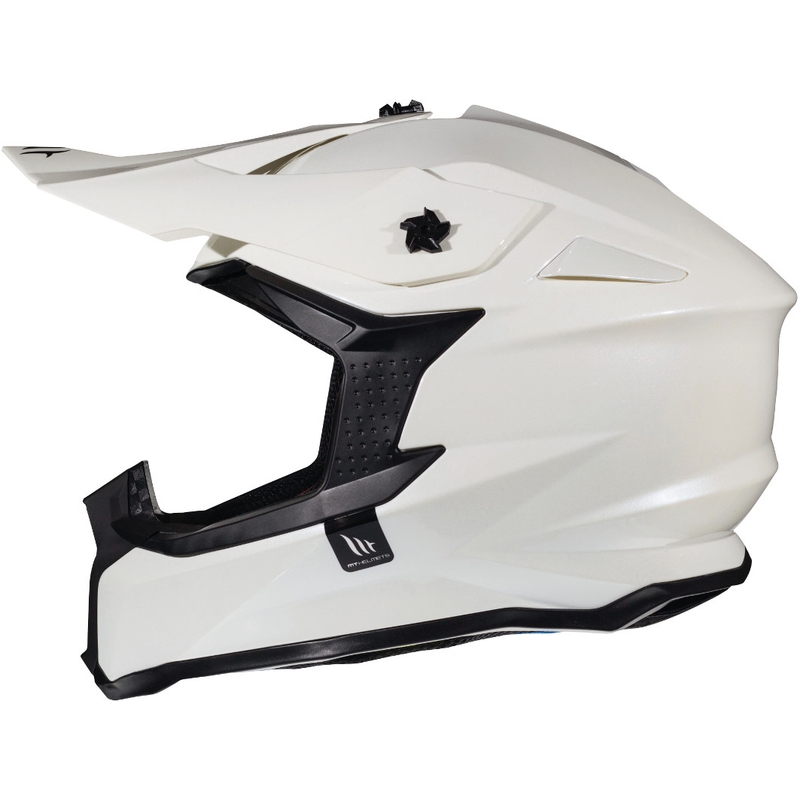 Motocross kaciga MT Falcon Solid white