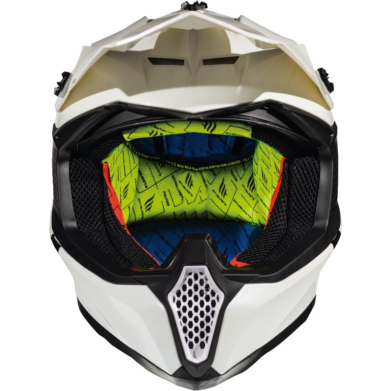 Motocross kaciga MT Falcon Solid white