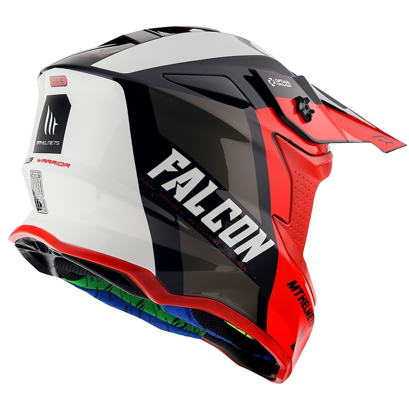 Motocross kaciga MT Falcon Warrior crvena