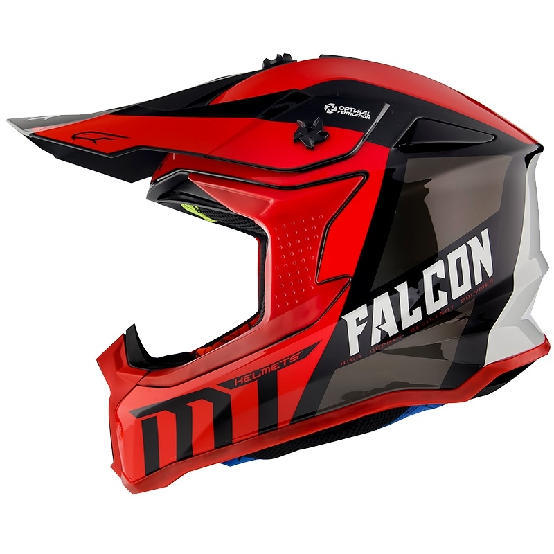 Motocross kaciga MT Falcon Warrior crvena