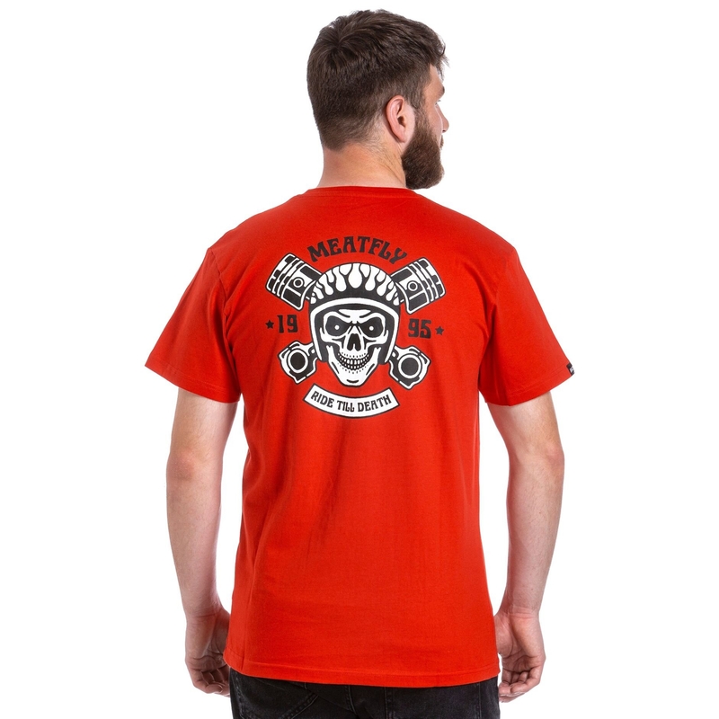 Crvene majice Meatfly Ride Till Death rasprodaja