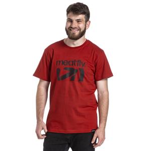 Majica kratkih rukava Meatfly Podium tamno crvena rasprodaja