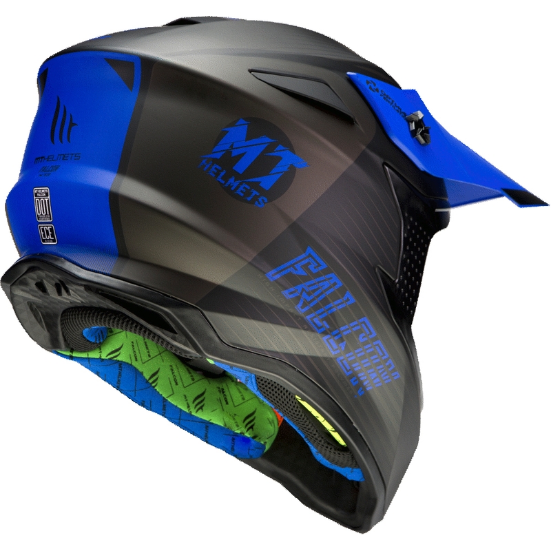 MT Falcon System motocross kaciga crno-plava