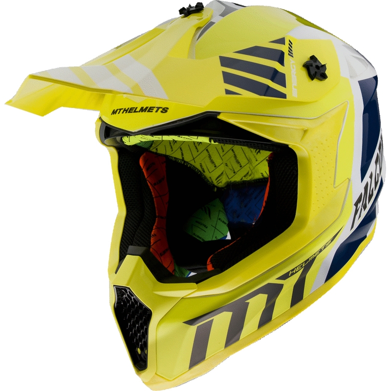 Motocross kaciga MT Falcon Warrior žuta