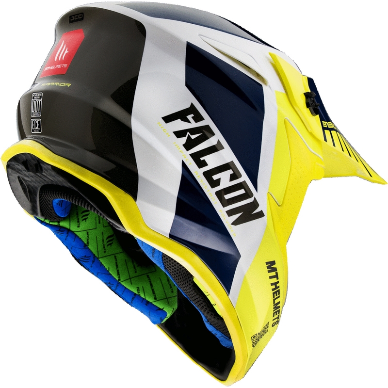 Motocross kaciga MT Falcon Warrior žuta