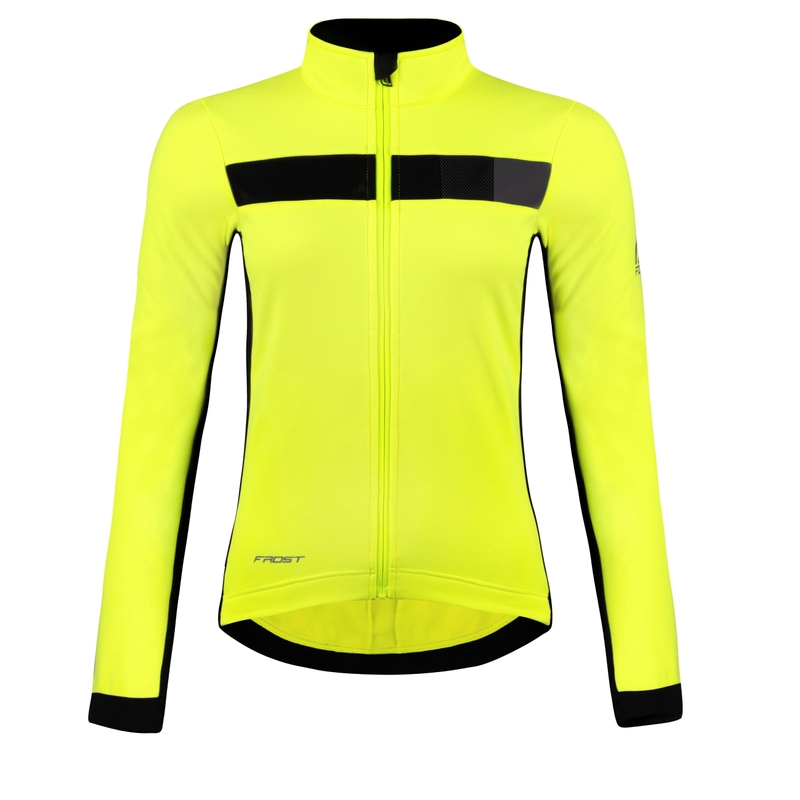 Ženska biciklistička jakna FORCE Frost fluo-crna rasprodaja