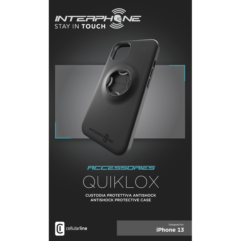 Zaštitna maska Interphone QUIKLOX za Apple iPhone 13 Pro crna