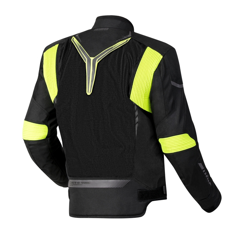 Ozone Flow motoristička jakna crno-fluo žuta rasprodaja