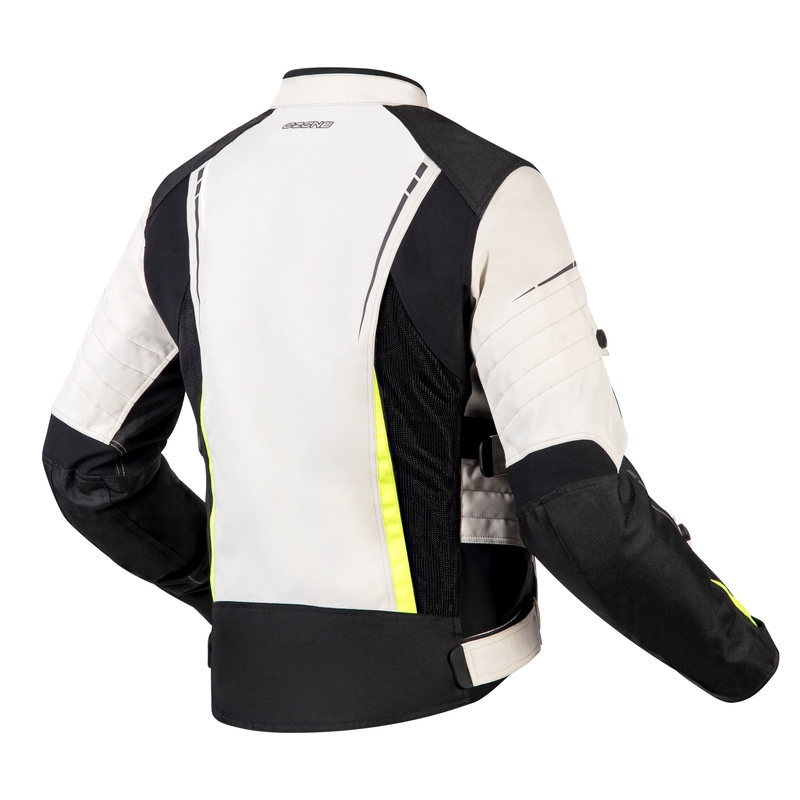 Ženska motoristička jakna Ozone Flow crno-sivo-fluo žuta rasprodaja