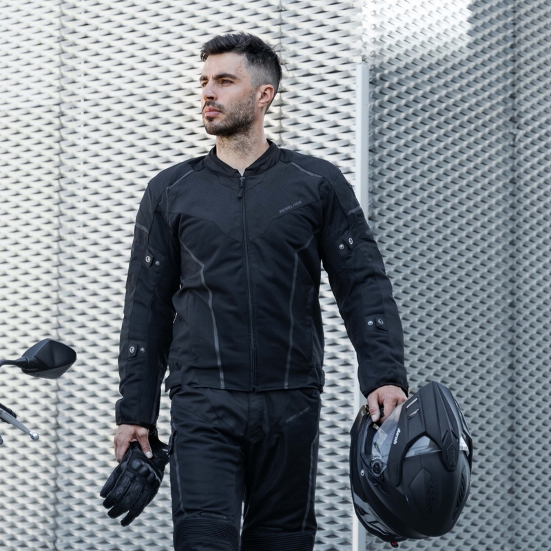 Motociklistička jakna Rebelhorn Hiflow IV crna rasprodaja