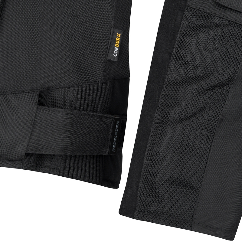 Motociklistička jakna Rebelhorn Hiflow IV crno-fluo žuta rasprodaja