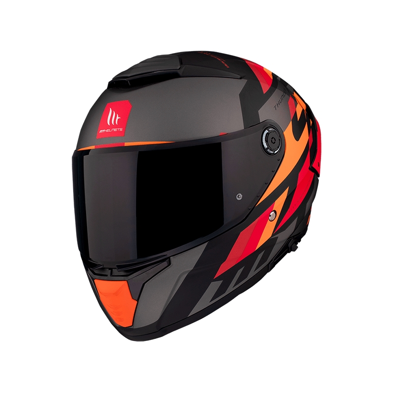 Integralna motociklistička kaciga MT FF118SV Thunder 4 SV ERGO B15 sivo-narančasto-crvena