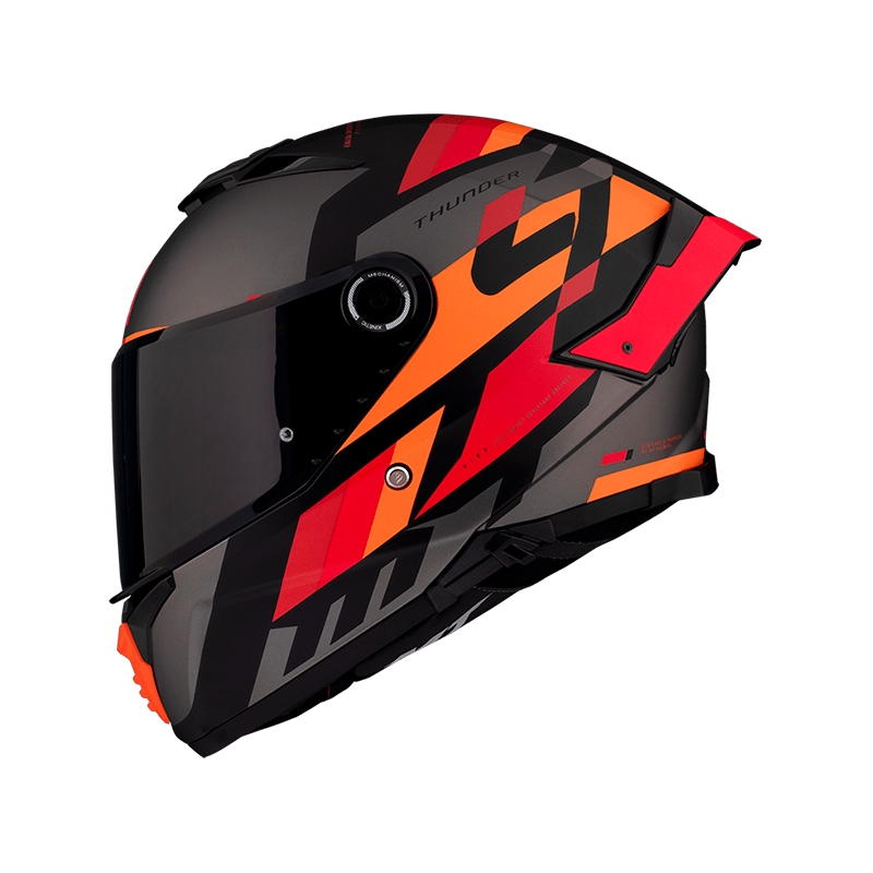 Integralna motociklistička kaciga MT FF118SV Thunder 4 SV ERGO B15 sivo-narančasto-crvena