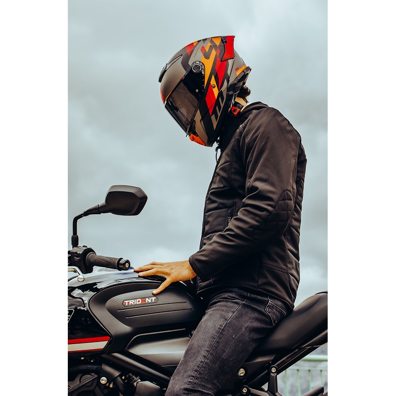 Integralna motociklistička kaciga MT FF118SV Thunder 4 SV ERGO B15 sivo-narančasto-crvena