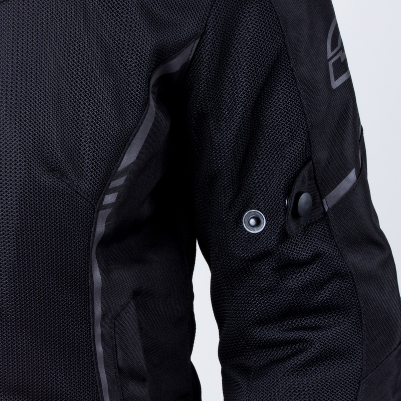 Ženska motoristička jakna Ozone Jet II crna rasprodaja