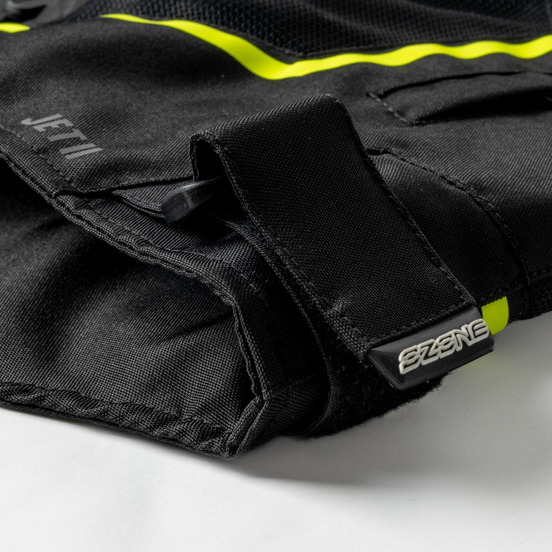 Motociklistička jakna Ozone Jet II crno-fluo žuta rasprodaja