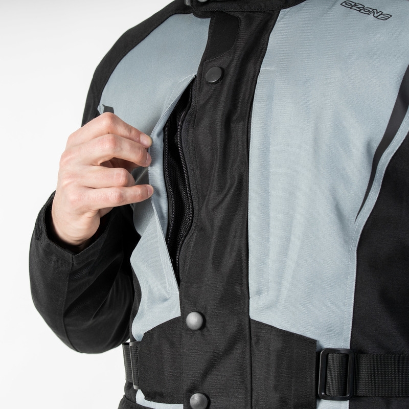Motoristička jakna Ozone Traker crno-siva rasprodaja