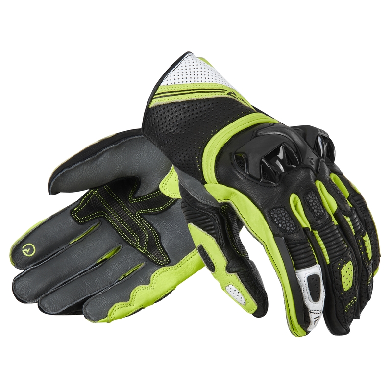 Motociklističke rukavice Rebelhorn ST Short crno-sive-fluo žute rasprodaja