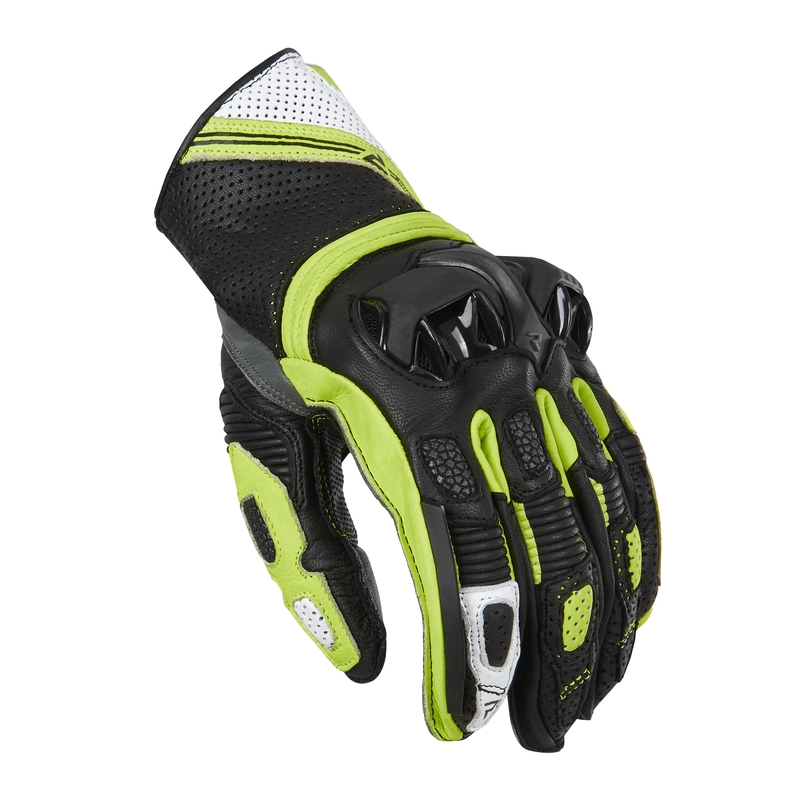 Motociklističke rukavice Rebelhorn ST Short crno-sive-fluo žute rasprodaja