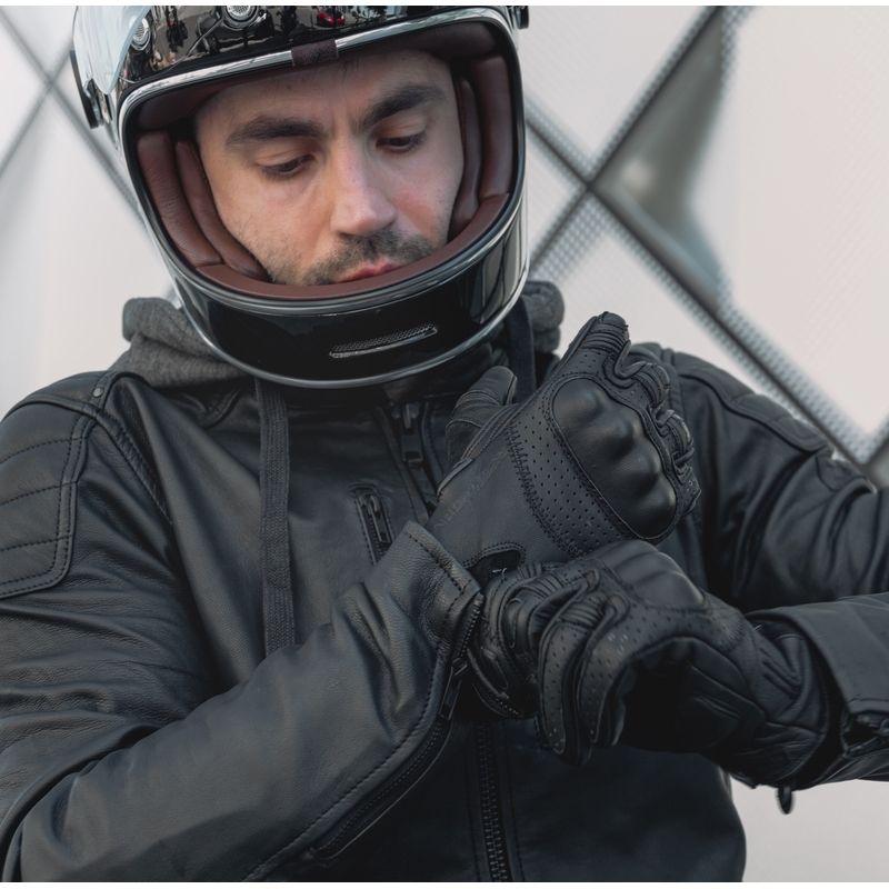 Motociklističke rukavice Rebelhorn Thug II crne perforirane