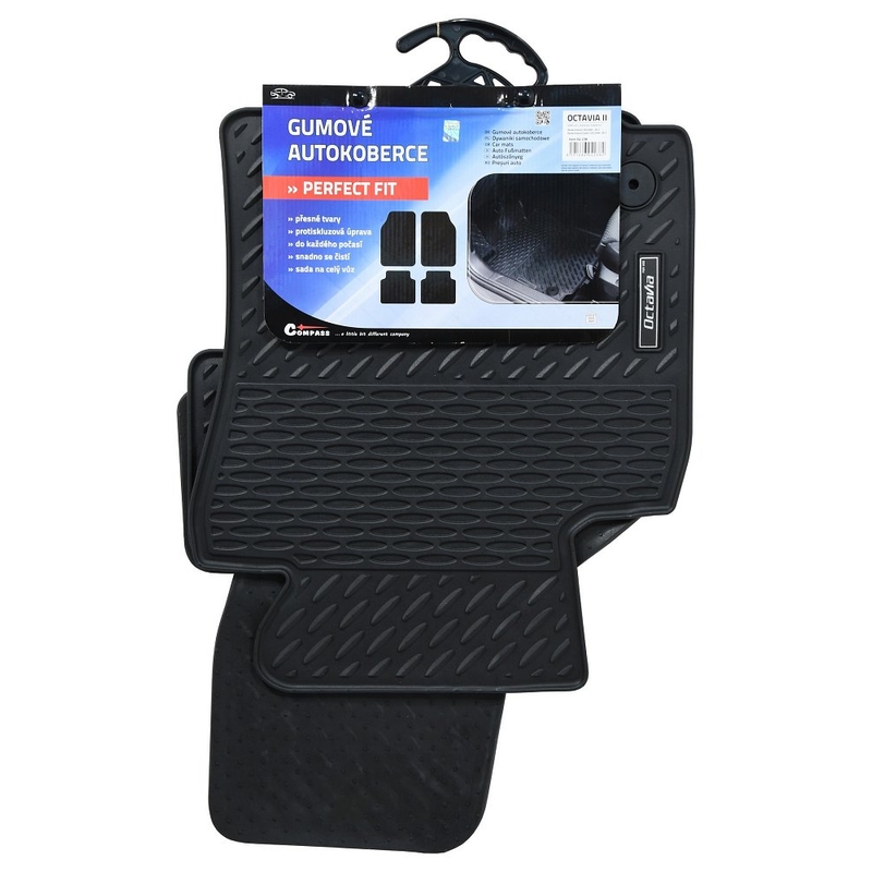 Gumeni tepisi PERFECT FIT set od 4 OCTAVIA II sa fiksacijom