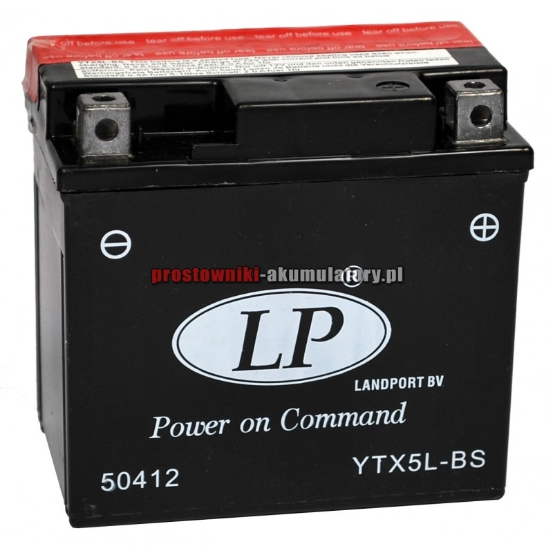Baterija bez održavanja Landport YTX5L-BS, 12V 4Ah