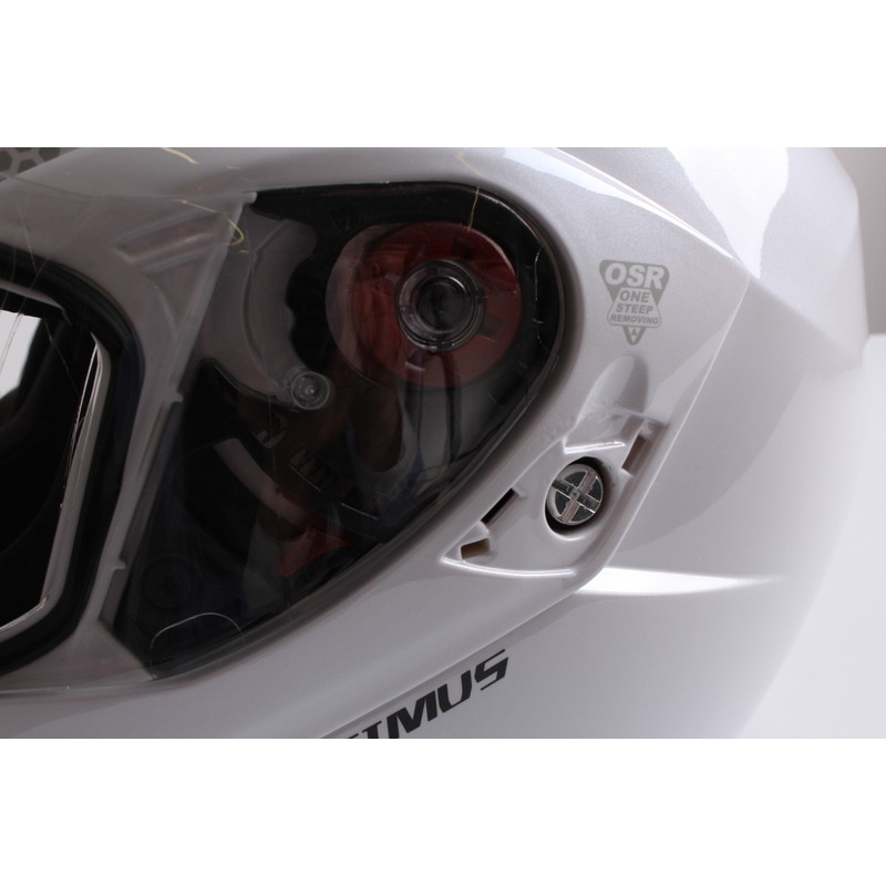 Motociklistička kaciga na preklop Axxis Optimus bijela - II. kvaliteta