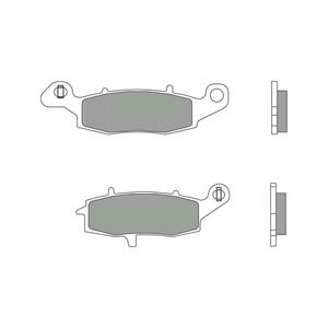 Brzdové destičky BREMBO CC ROAD