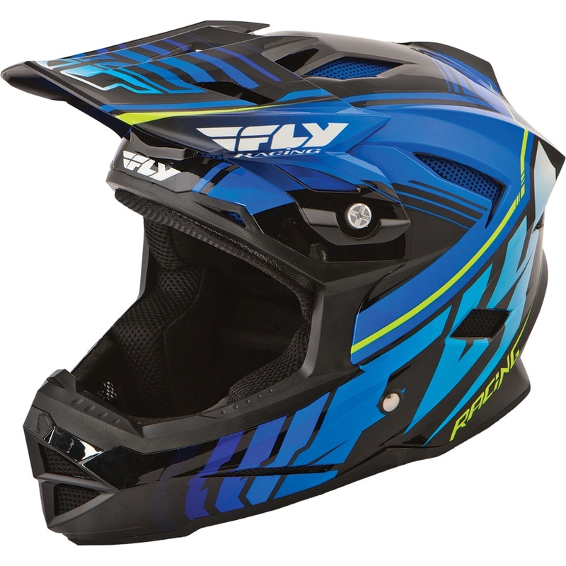 Motocross kaciga FLY Racing DEFAULT - USA crno-plava