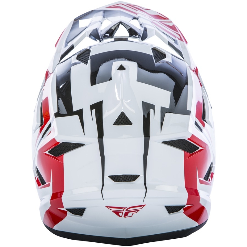 Motocross kaciga FLY Racing DEFAULT - USA crveno-crno-bijela